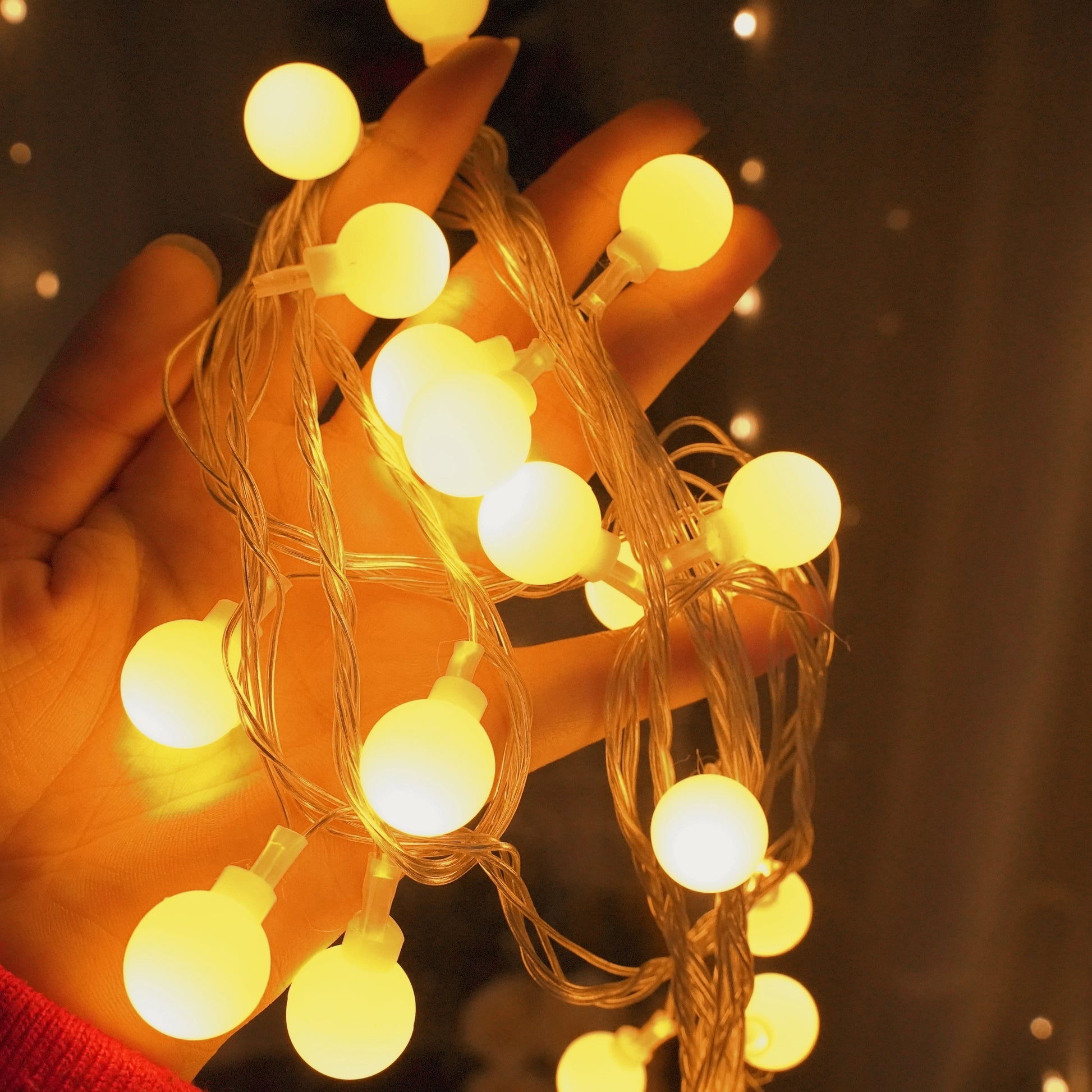 LED Globe Ball Outdoor Indoor String Lights Battery Operated Fairy Lights for Bedroom Dorm Patio Garden Christmas Party