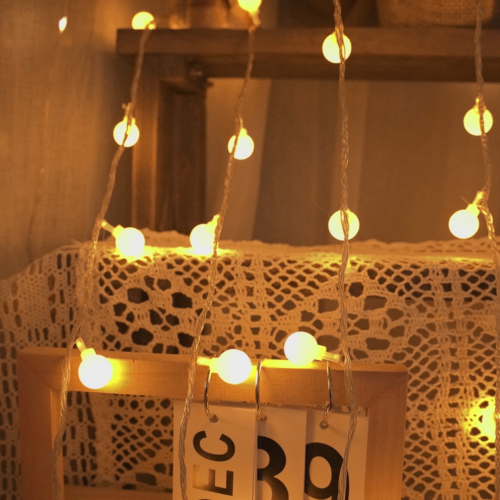 LED Globe Ball Outdoor Indoor String Lights Battery Operated Fairy Lights for Bedroom Dorm Patio Garden Christmas Party