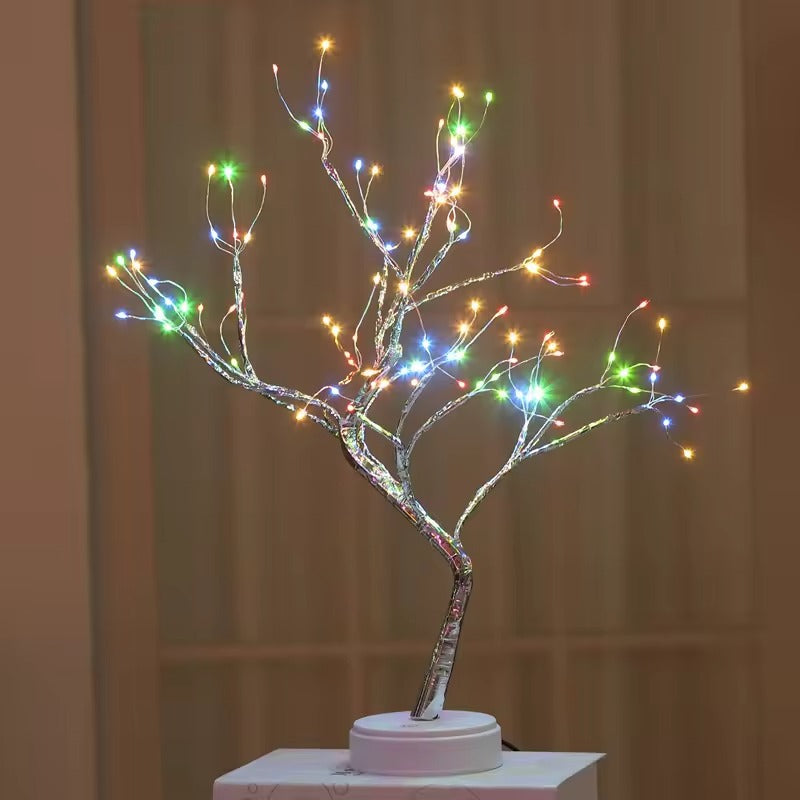 108 LED Copper Wire String Lights Battery/USB Operated Tree Light with RC Bedroom Desktop Fairy Spirit Night Decorative Lighting