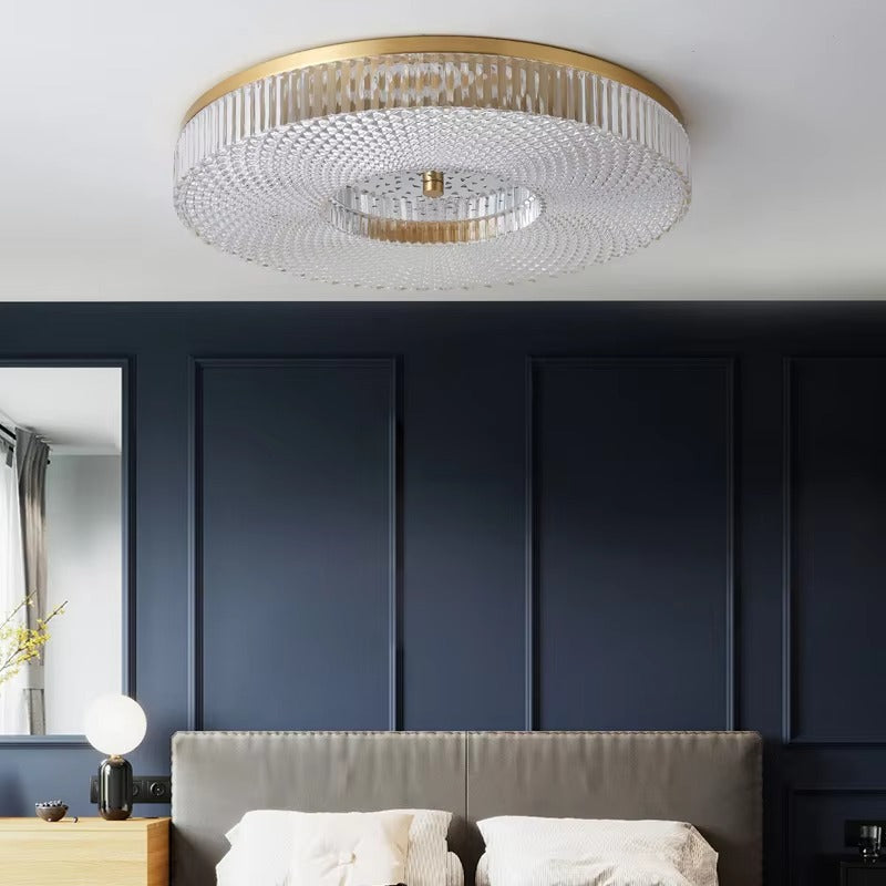 D15.8in Luxury Acrylic Lampshade Bedroom Ceiling Lamp Modern Like Crystal Home Decoration Restaurant Corridor Led Ceiling Light